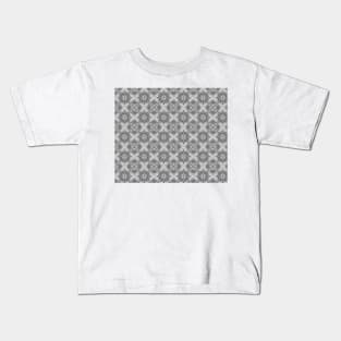 Elegant, modern pattern, silver stars, cross and block for any occasion Kids T-Shirt